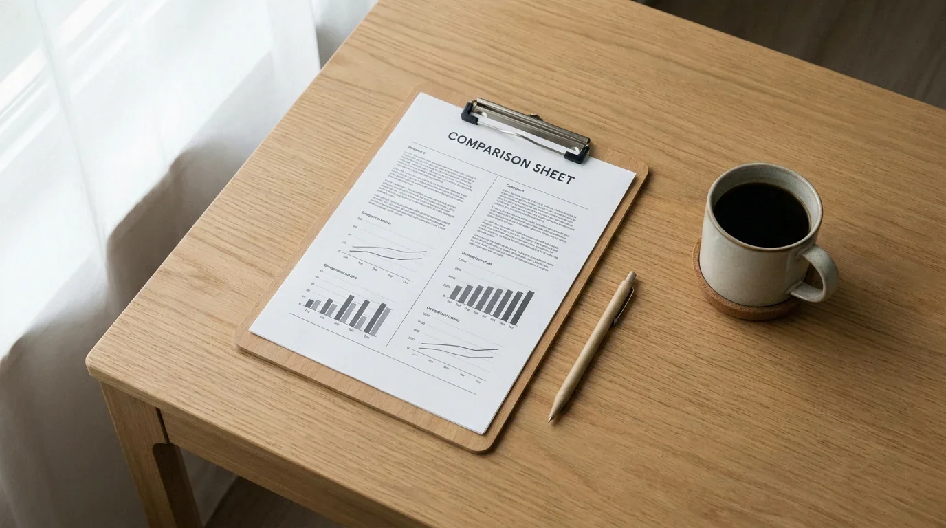 Casino-Vergleich Anbieter Tabelle Notizbuch