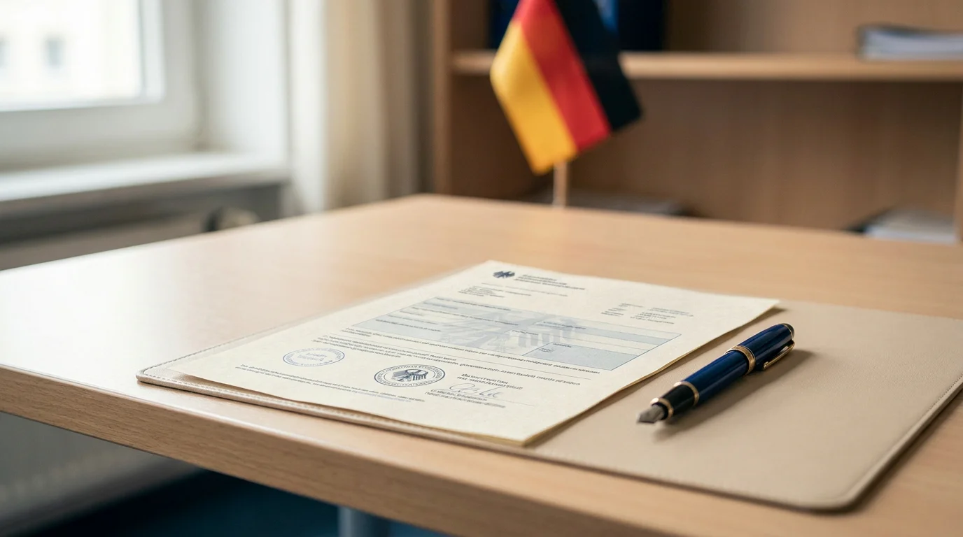 Stilisierte GGL-Whitelist auf Schreibtisch — Regulierung in Deutschland